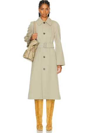 Burberry Trench Coat in - Beige. Size 8 (also in ).