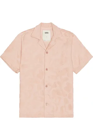 Oas Blush Puzzlotec Cuba Terry Shirt in - Blush. Size L (also in M, S, XL/1X).