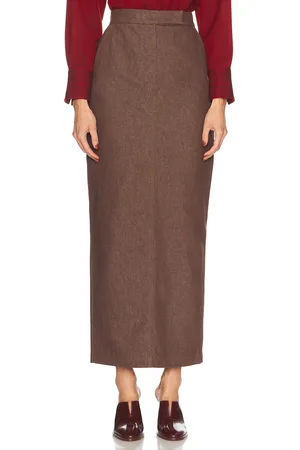 Max Mara Pianosa Skirt in - Chocolate. Size 2 (also in 4, 6).