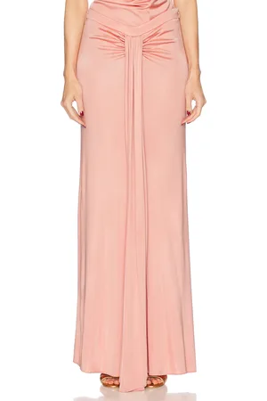 Tom Ford Textured Lustrous Long Skirt in - Pink. Size 34 (also in 36, 38, 40).