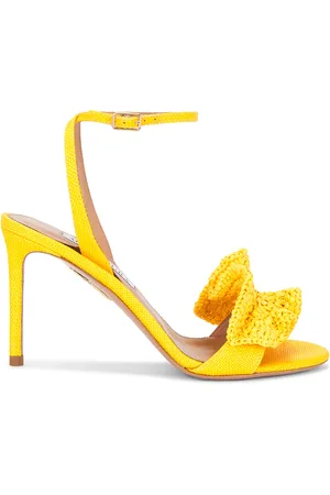 Aquazzura Noches Tropicales 85 Sandal in - Yellow. Size 36 (also in 36.5, 37.5, 38.5, 39, 39.5, 41).