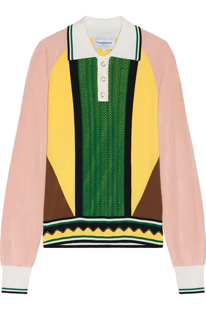 Casablanca Graphic Long Sleeve Knit Shirt in - Multi. Size XL (also in ).