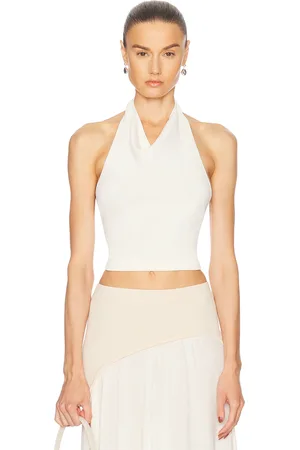 Solid The Soglio Halter Top in - Cream. Size L (also in M).