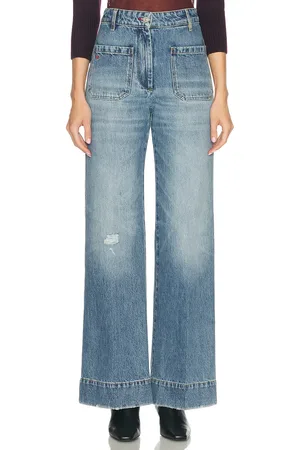 Victoria Beckham Alina Bootcut in - Denim-Medium. Size 24 (also in 25).