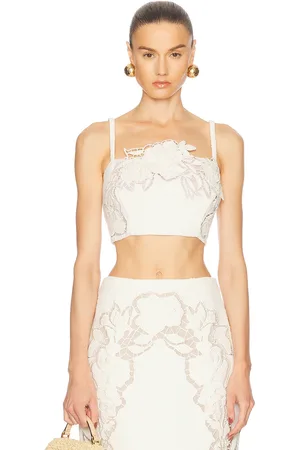 Oscar de la Renta Tweed Crop Top in - . Size 2 (also in 4).