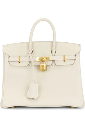 Hermès Togo Birkin 25 Handbag in - Ivory. Size all.