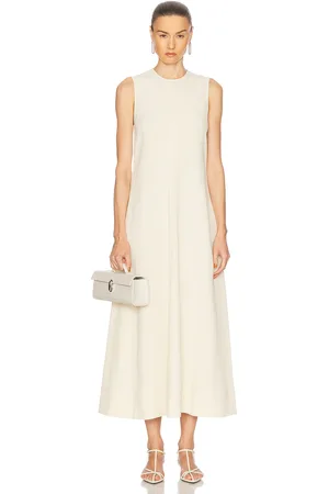 Totême Woven Stripe Dress in - Ivory. Size 36 (also in 40).