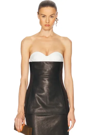 Khaite Ayla Leather Top in - . Size 0 (also in 6).