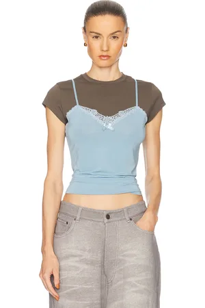 Acne Studios Eriana Top in - Baby Blue. Size L (also in M, S, XS).