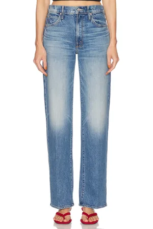 Mother The Mid Rise Tunnel Vision Sneak in - Blue. Size 23 (also in 25, 26, 27, 28, 29, 30, 34).