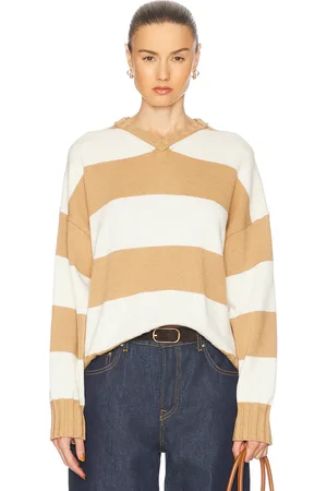 Solid The Reva Pullover Sweater in - Taupe. Size L (also in M, S, XS).