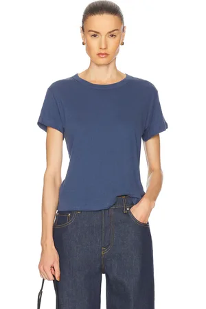 Leset Laura Margo Tee in - Navy. Size L (also in M, S, XS).
