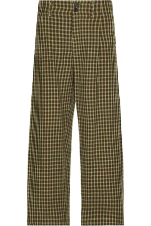 Nicholas Daley Wide Leg Pleated Trousers in - Brown. Size 30 (also in ).