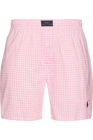 Ralph Lauren Yarn Dyed Woven Boxer in - Pink. Size M (also in S, XL/1X).