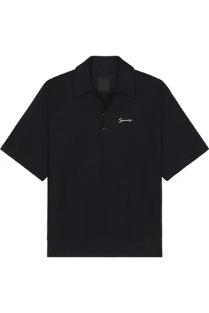 Givenchy Half Zip Short Sleeve Sweatshirt in - Black. Size L (also in M, S, XL).