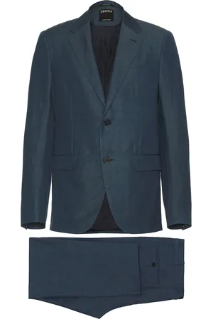 Ermenegildo Zegna Trofeo Summer Suit in - Teal. Size 46 (also in 48, 50, 52).