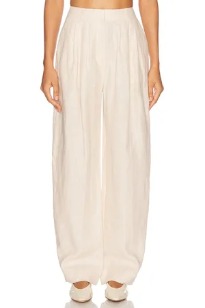 POSSE Lucille Trouser in - Beige. Size L (also in M, S, XS).