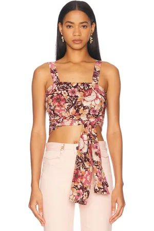 Chloé Tie Front Tank Top in - Mauve. Size S (also in ).