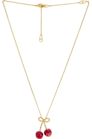VALENTINO GARAVANI Chez Necklace in - Metallic Gold. Size all.