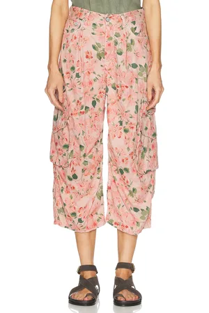 R13 Cropped Multi Pocket Cargo Pant in - Pink. Size 25 (also in ).
