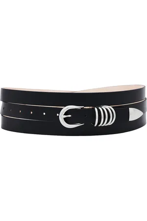 DEHANCHE Hollyhock Triple Wrap Belt in - Black. Size L (also in ).