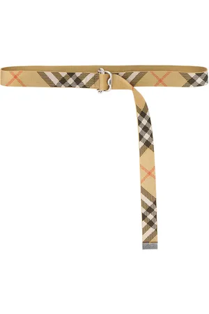 Burberry Double Bar Webbing Belt in - Brown. Size L (also in M).