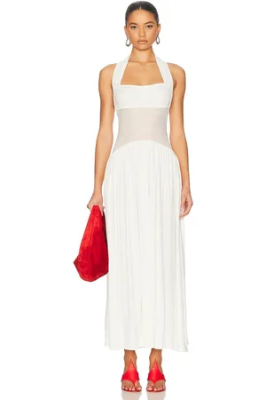 Helsa The Leora Dress in - White. Size L (also in XL).