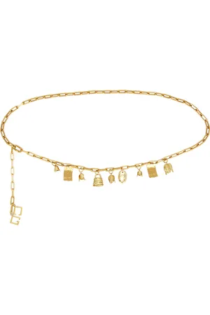 Cult Gaia Bijou Belt in - Metallic Gold. Size all.