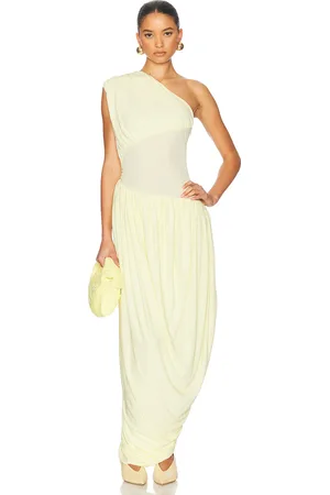 Helsa The Amphora Dress in - Yellow. Size L (also in M, S, XL, XS, XXS).