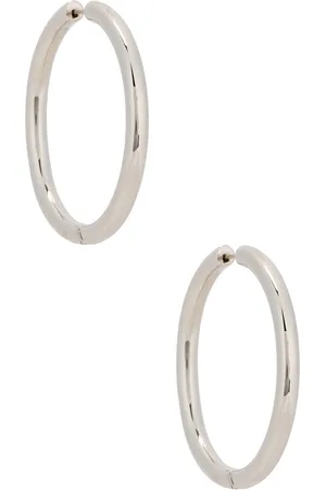 Jennifer Fisher Lilly Hinged Baby Hoop Earrings in - Metallic . Size all.
