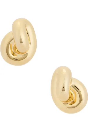 Jennifer Fisher Small Knot Stud Earrings in - Metallic Gold. Size all.