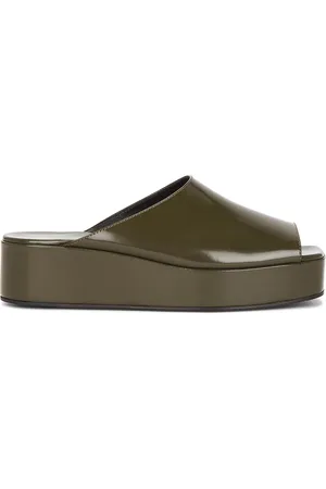 The Row Emi Flatform Sandal in - Olive. Size 42 (also in 38.5).
