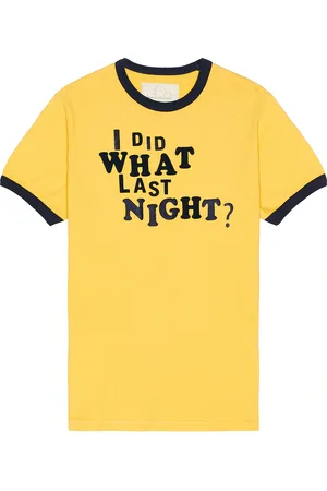 ERL I Did What Last Night Ringer T-Shirt Knit in - . Size L (also in M).