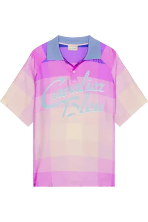 PIERRE-LOUIS MASCIA Polo Shirt in - Lavender. Size L (also in M, S, XL/1X).