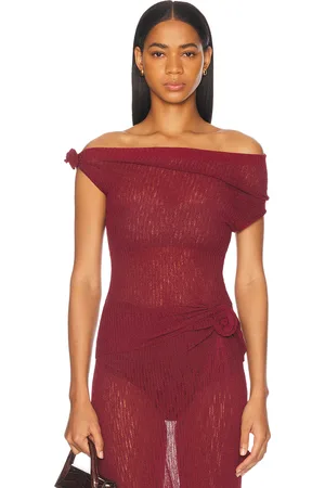 Maygel Coronel Amapola Top in - Burgundy. Size all.