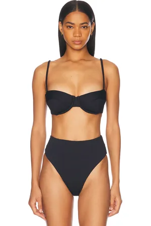 Haight Ribbed Adjustable Vintage Bikini Top in - . Size L (also in M, S, XS).