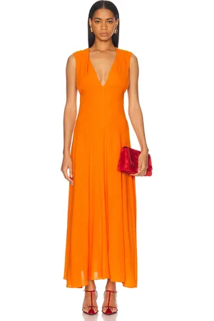 TOVE Ambre Dress in - Orange. Size 34 (also in 36, 38, 40, 42).