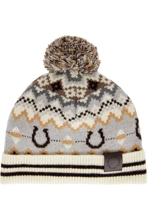 Stella McCartney Fairsile Beanie in - Light Grey. Size all.