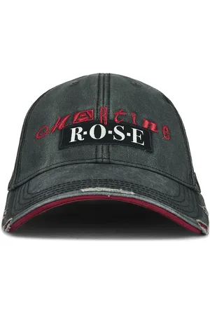 MARTINE ROSE Roll Back Cap in - Grey. Size all.