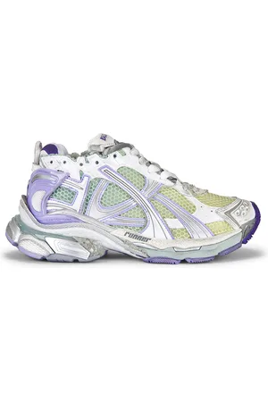 Balenciaga Runner Sneaker in White Grey Purple & Yellow - Grey,Green. Size 35 (also in 36, 37, 38, 39, 40, 41).