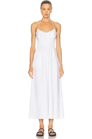 Solid The Lolita Dress in - White. Size L (also in M, S, XS).
