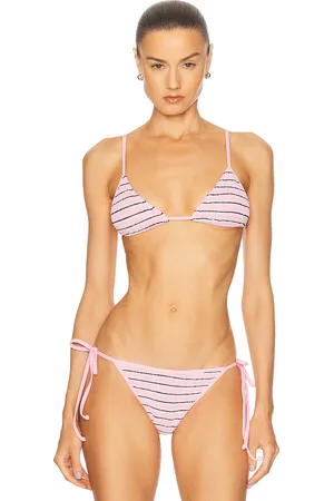 Bond Eye Luana Triangle Bikini Top in - Pink. Size all.