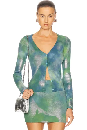 Diesel Long Sleeve Cardigan in - Green. Size M (also in S, XS).