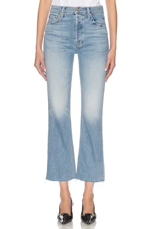 Mother The Tripper Flood Fray in Look Ma No Hands! - Blue. Size 25 (also in 24, 26, 27, 28, 29, 30).