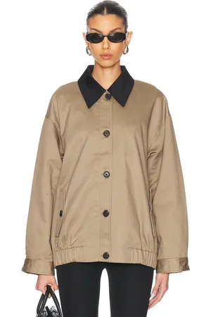 EAVES Yuna Jacket in - Beige. Size L (also in M, S, XL, XS, XXS).