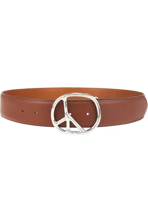 Pins & Needles Peace Steer Leather Buckle Belt in - . Size 30 (also in 34, 36).