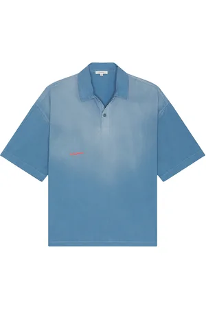 J.W.Anderson Short Sleeve Polo Shirt in - Blue. Size M (also in S, XL/1X).