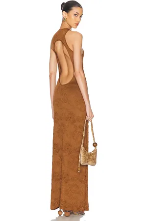Maygel Coronel El Virao Dress in - Brown. Size all.