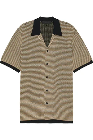 RAG&BONE Felix Button Down Shirt in - Black. Size S (also in ).