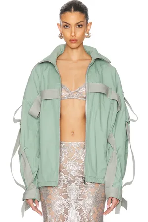 The Attico Bomber Jacket in - Green. Size 36 (also in 38, 40).